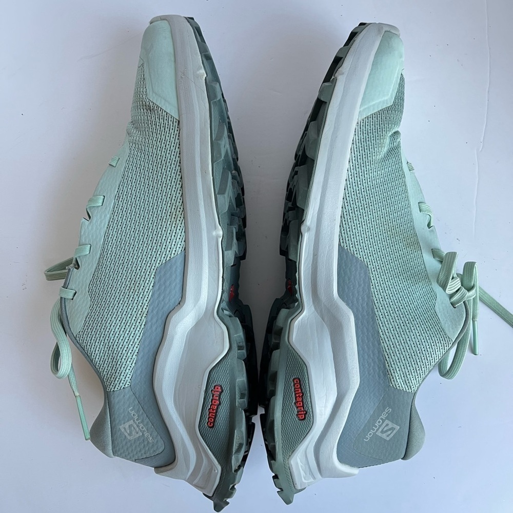 Salomon X Reveal Green Trail Running Shoes Women Large 9.5 - Picture 4 of 10